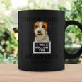 個人ストーカー 犬 ジャック・ラッセル・テリア I Will Follow You コーヒーマグ ギフトのアイデア