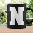 大文字nアルファベットモノグラムイニシャル コーヒーマグ ギフトのアイデア
