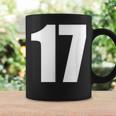数字 セブンティーン数字 17 プレーンホワイト数字 コーヒーマグ ギフトのアイデア