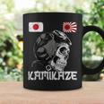 日本昇る日本の太陽旗 パイロット 頭蓋骨 侍 神風 コーヒーマグ ギフトのアイデア