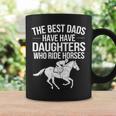 最高の父親には馬に乗る娘がいる 長袖tシャツ コーヒーマグ ギフトのアイデア