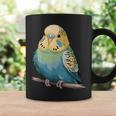 枝に腰掛けたチャーミングなセキセイインコ コーヒーマグ ギフトのアイデア