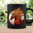 燃える 動物 馬 動物 クール 馬 火 炎 コーヒーマグ ギフトのアイデア