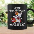 猫に言わせると、Don't Underestimate My Pawer Pun Cat（私の肉球を甘く見ないで）。 コーヒーマグ ギフトのアイデア