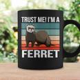 私はフェレット ハロウィン ペットオーナー フェレット コーヒーマグ ギフトのアイデア