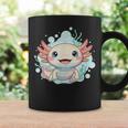 笑顔のaxolotl カワイイかわいい水中漫画 コーヒーマグ ギフトのアイデア