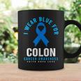 結腸直腸癌 I Wear Blue For Colon Cancer Awareness コーヒーマグ ギフトのアイデア