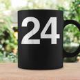 背番号24 番号付きシャツ番号 コーヒーマグ ギフトのアイデア