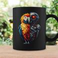 面白いオウムロボット動物愛好家サイボーグオウムロボット Robot Parrot Lover Cyborg Ai コーヒーマグ ギフトのアイデア