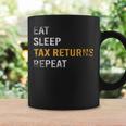 食べる睡眠確定申告繰り返し課税シーズン コーヒーマグ ギフトのアイデア