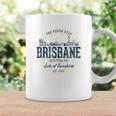 Brisbane Australia オーストラリアレトロスタイルヴィンテージブリスベン コーヒーマグ ギフトのアイデア