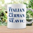 Eat Italian Drive German Marrylavic Quote Car ユーモア コーヒーマグ ギフトのアイデア