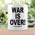 Exclusive War Is Over ご希望の場合限定ブラックプリント 長袖tシャツ コーヒーマグ ギフトのアイデア