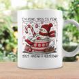 I'm Fine This Is Fine Having A Meltdown Christmas Snowman Coffee Mug Gifts ideas