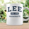 Lee Massachusetts Ma ビンテージスポーツデザイン ネイビー 長袖tシャツ コーヒーマグ ギフトのアイデア