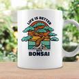 Life Is Better With Bonsai 屋内 盆栽 盆栽ポット 盆栽 コーヒーマグ ギフトのアイデア