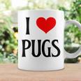 I Love Pugs I Heart Pugs Dog Lover Pet Puppy Dog Pug コーヒーマグ ギフトのアイデア