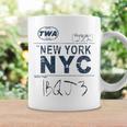 Nyc New York ヴィンテージ 航空会社タグ エアライナー フライングトラベル 長袖tシャツ コーヒーマグ ギフトのアイデア