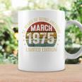 On Back 3月の誕生日 Est 1975年限定版 51St コーヒーマグ ギフトのアイデア