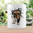 その壁を打ち破れ 三毛猫 福猫 面白 コーヒーマグ ギフトのアイデア
