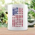 アメリカ国旗 メンズ レディース キッズ アメリカ国旗 愛国的なグランジ コーヒーマグ ギフトのアイデア