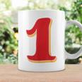 タイポグラフィ 第1番 数字 1 コーヒーマグ ギフトのアイデア