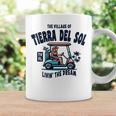 ティエラ・デル・ソルの村ゴルフカートデザイン。 長袖tシャツ コーヒーマグ ギフトのアイデア