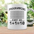 バイナリコーディングプログラミング 1110 バイナリコード コーヒーマグ ギフトのアイデア