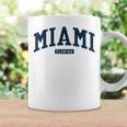 フロリダ州マイアミ Fl カレッジ大学スタイル ネイビー コーヒーマグ ギフトのアイデア