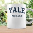 ミシガン州イェールミシガン州ヴィンテージアスレチックスポーツデザイン コーヒーマグ ギフトのアイデア