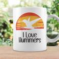 レトロ ヴィンテージ サンセット 2024 I Love Hummers コリブリ ハチドリ コーヒーマグ ギフトのアイデア