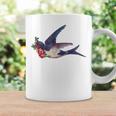 レトロ レディース ヴィンテージ メンズ ツバメ タトゥー デザイン コーヒーマグ ギフトのアイデア