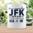 ヴィンテージ ニューヨーク Jfk 空港コード トラベルデイ レトロ Nyc 長袖tシャツ コーヒーマグ ギフトのアイデア
