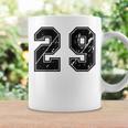 背番号 29 チーム短大スポーツ背番号付きユニフォーム コーヒーマグ ギフトのアイデア