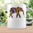 象のシルエット、かわいいボヘミアンデザイン。 コーヒーマグ ギフトのアイデア