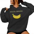 Dolce And Banana ファニーキュートグラフィックデザインバナナtシャツ レディースパーカー