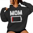 Mom Battery Low Mother Family Mama Mommy Mom レディースパーカー