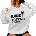 Wine Tasting Is Myport 面白いワインの名言 レディースパーカー