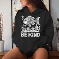Be Kind Fish 学校教師の初日おめでとう レディースパーカー 彼女への贈り物