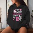 This Little Cheerleader Is Flipping Into 12 Year Old Bday Women's Hoodie Gifts for Her
