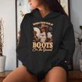 Melanin Cowgirl Swag History Africa Melanin Juneteenth Women's Hoodie Gifts for Her