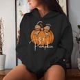 Pregnancy Announcement Growing Little Pumpkin Baby Fall Women's Hoodie Gifts for Her