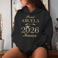 Proud Abuela Of A 2026 シニア 卒業 長袖tシャツ レディースパーカー 彼女への贈り物