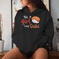 This Girl Lovesushi かわいい フェミニン 食べ物 引用アート レディースパーカー 彼女への贈り物