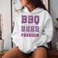 Bbq Beer Freedom シャツ ビンテージ レディースパーカー 彼女への贈り物