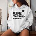 Wine Tasting Is Myport 面白いワインの名言 レディースパーカー 彼女への贈り物