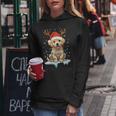 Christmas Light Snow Reindeer Santa Golden Retriever Xmas Women Hoodie Personalized Gifts