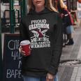 Oral Cancer Warrior Awareness リボン Proud Grandmom Of An Oral Cancer Warrior レディースパーカー 面白い贈り物