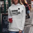 Wine Tasting Is Myport 面白いワインの名言 レディースパーカー 面白い贈り物