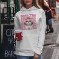 コケット 弓 シーズー 女の子 犬 ママ 母の日 ピンク レディースパーカー 面白い贈り物